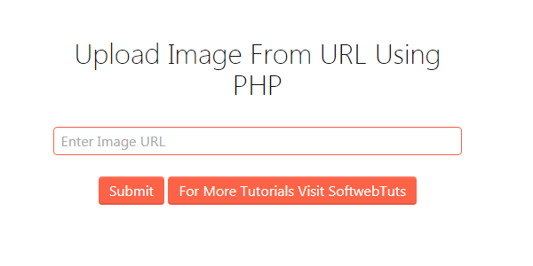 Upload Image From Url Using PHP