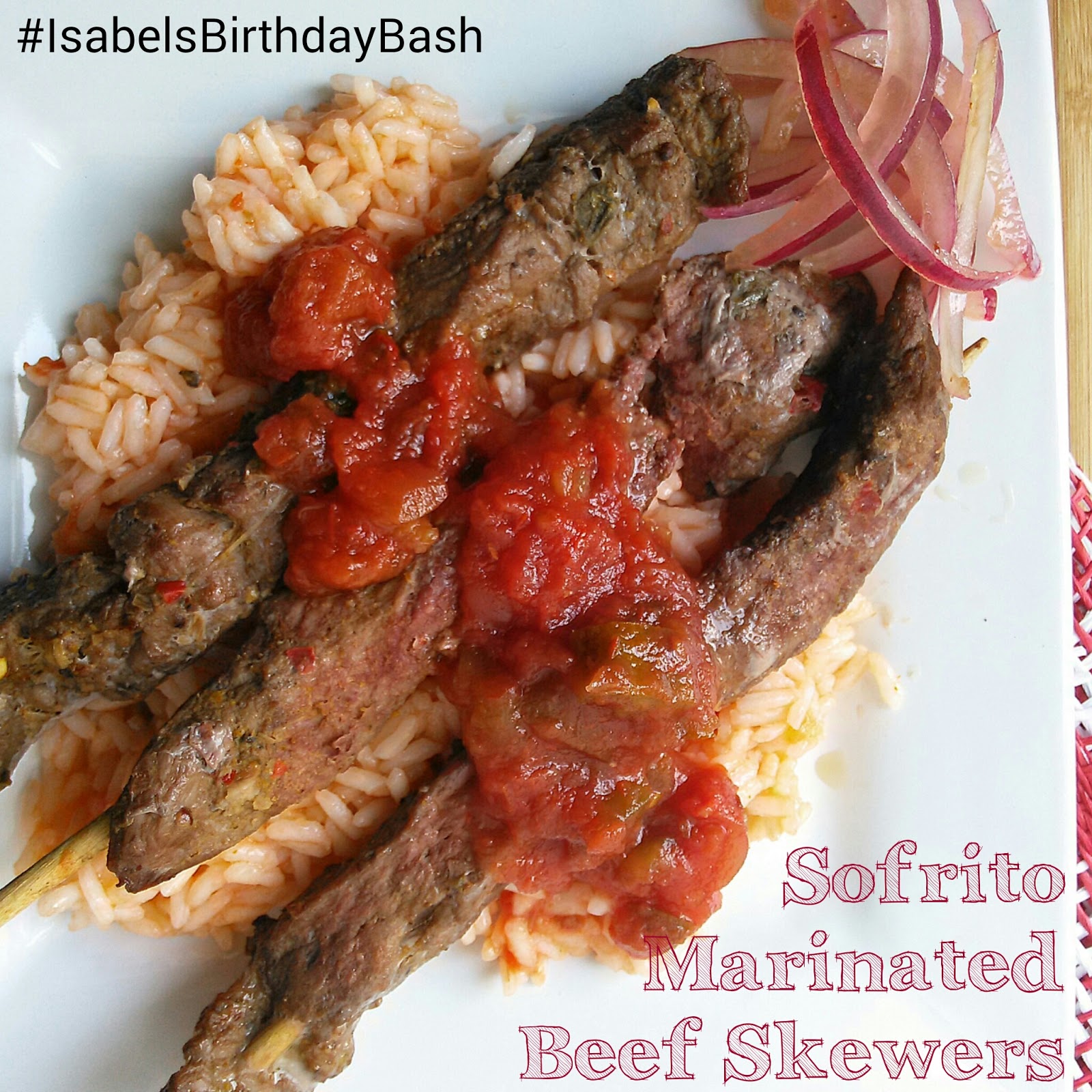 Sofrito Marinated Beef Skewers Nik Snacks