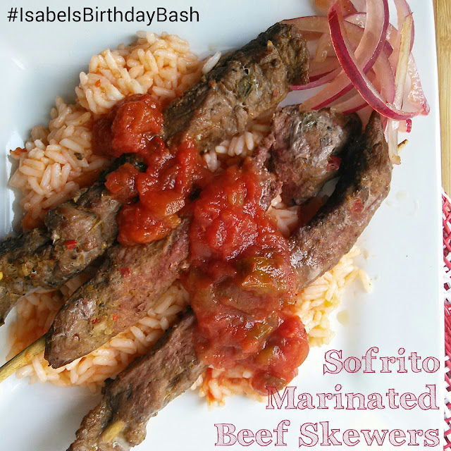 Sofrito Marinated Beef Skewers Nik Snacks