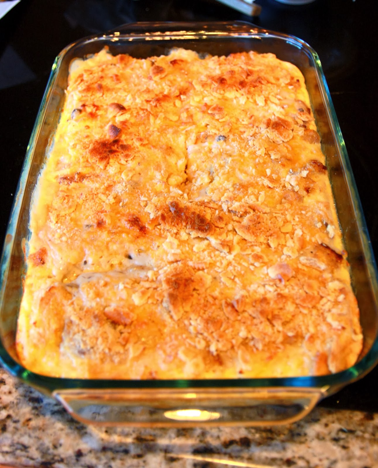 dr. sweet tooth Crunchy Hash Brown Chicken Sausage Casserole