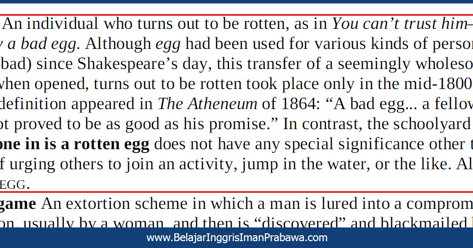 Arti Bad Egg