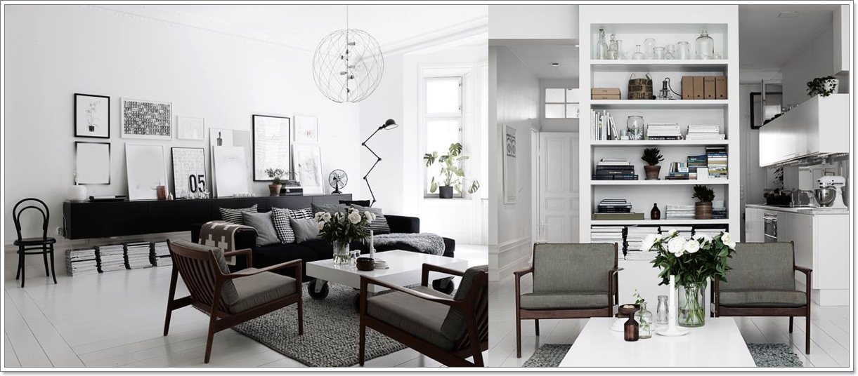 Skandinaviske stue design: ideer & inspirasjon interiør inspirasjon