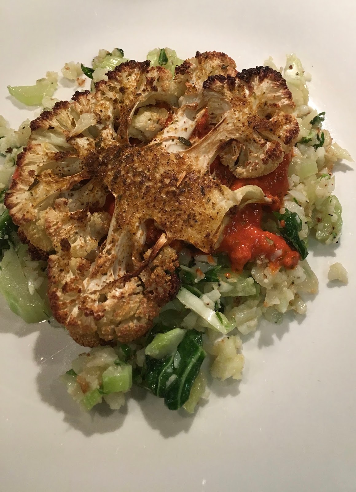 Cooking with Barry & Meta Eating Well's Cauliflower Steaks with Parm