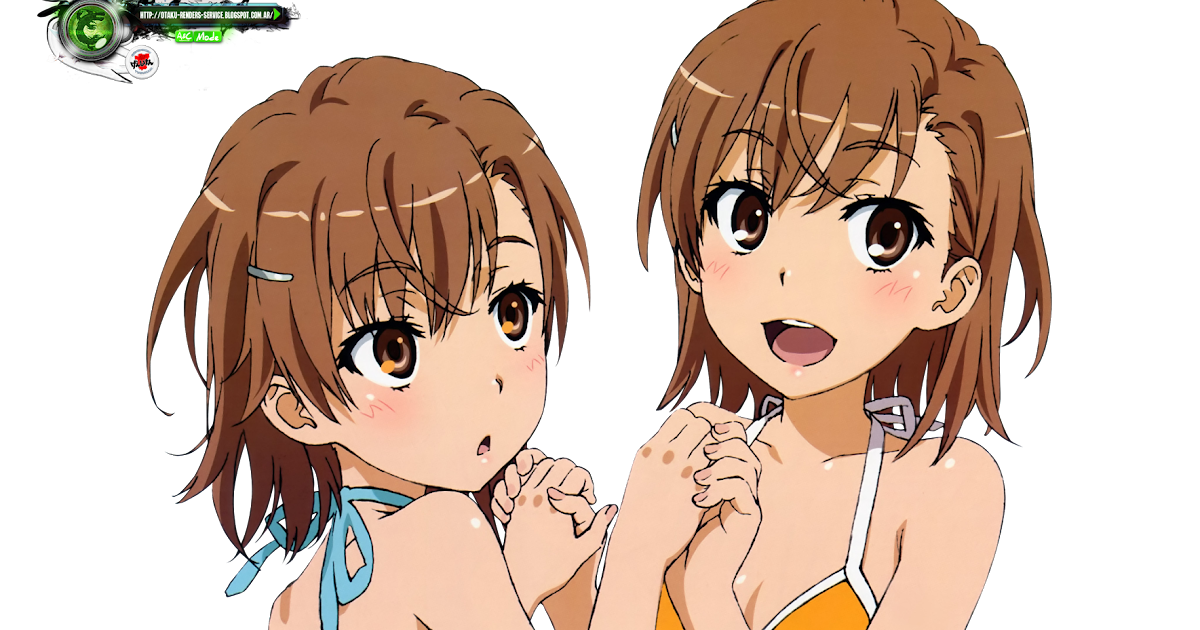 RailgunMisaka+Sister Mega Cute Mizugi HD Render ORS