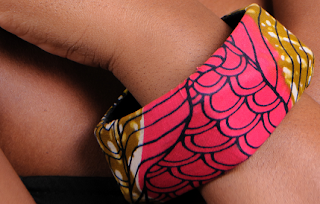 DIY African Fabric-Wrapped Bangles