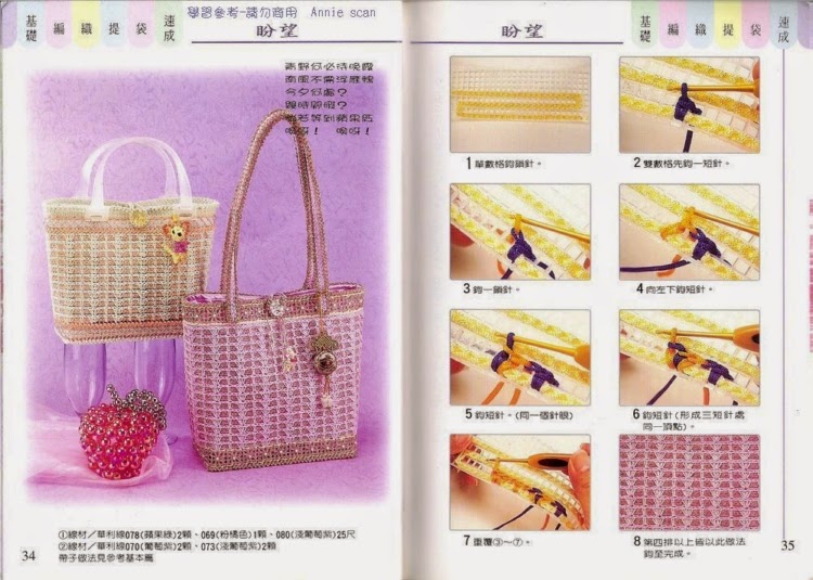 Схемы сумок на пластиковой канве