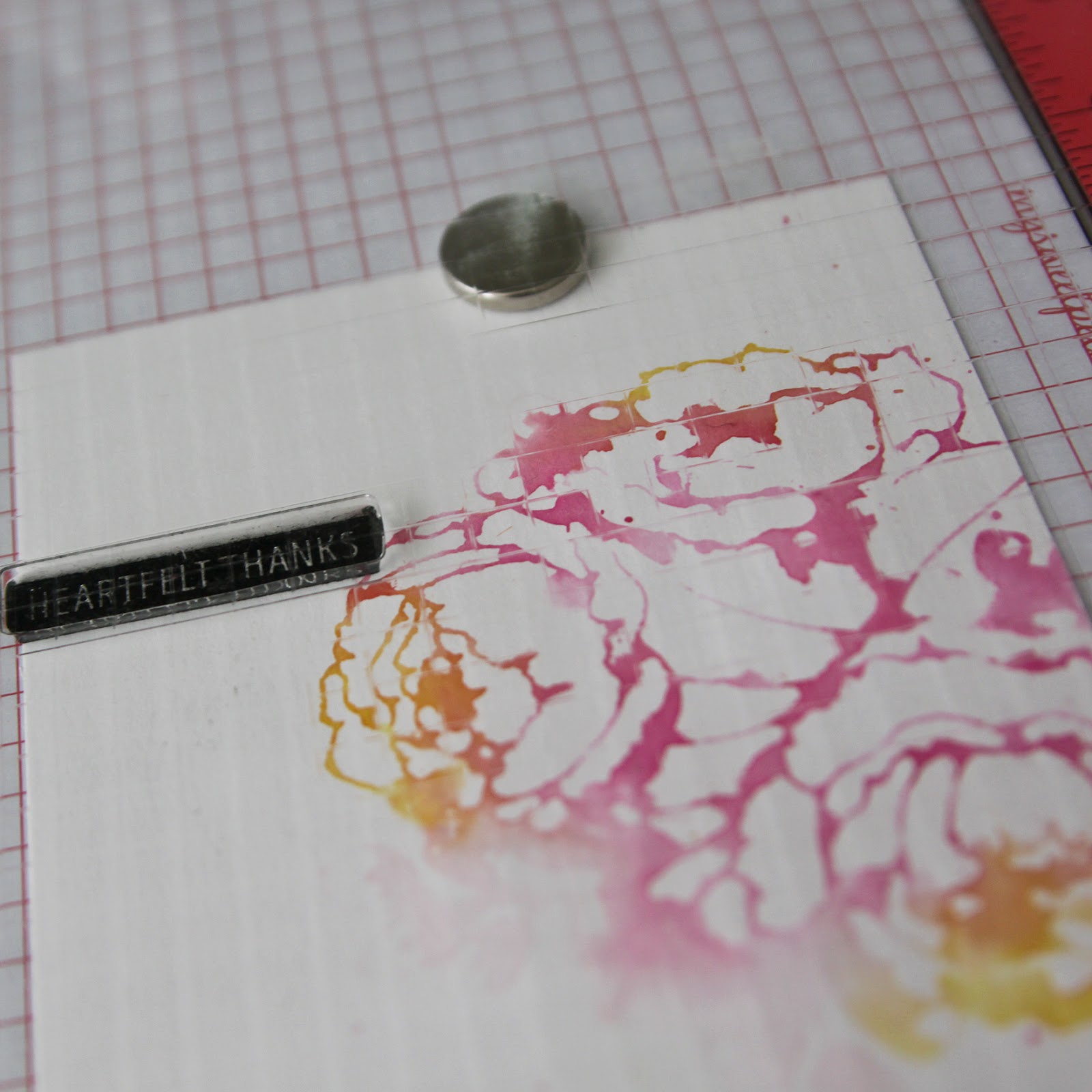 carly tee 1 stamp, 3 ways faux watercolor