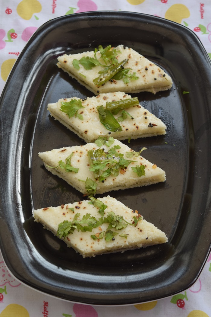 Gujarati-White-Sandwich-Dhokla-Magic-of-Indian-Rasoi-Priya R