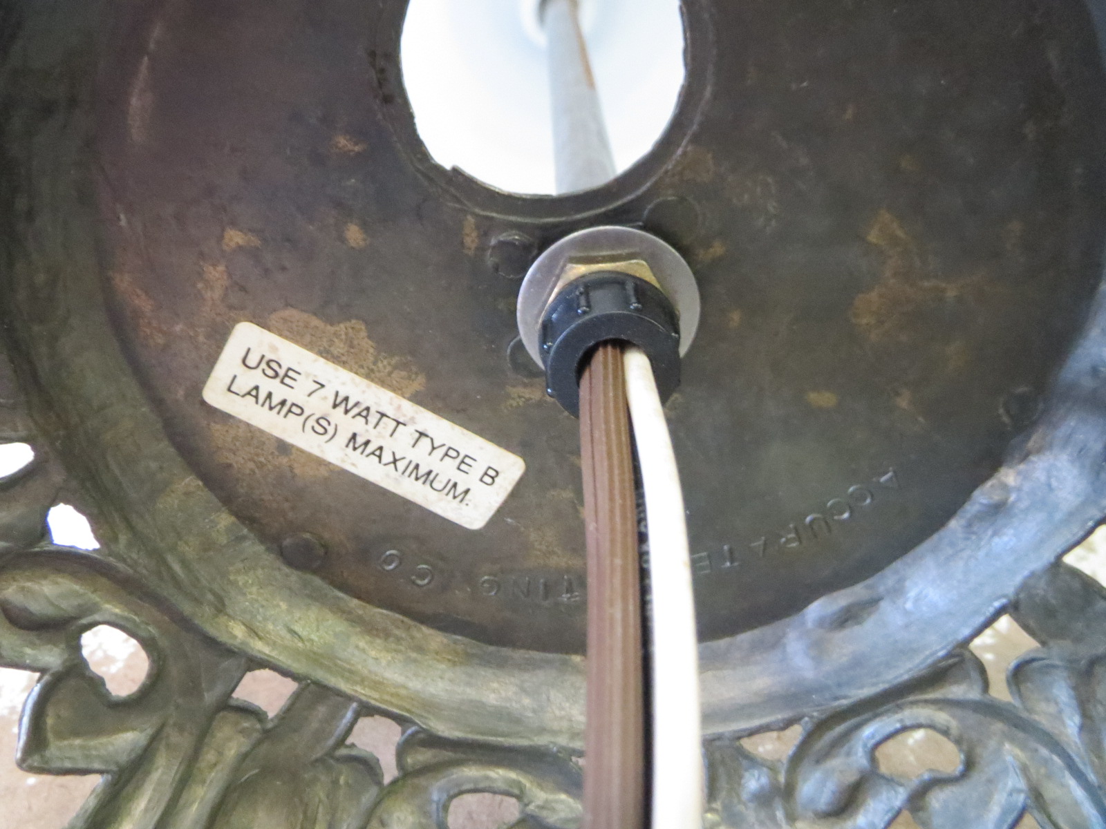 Lamp Parts and Repair | Lamp Doctor: Pinched Lamp Cord Replacement on