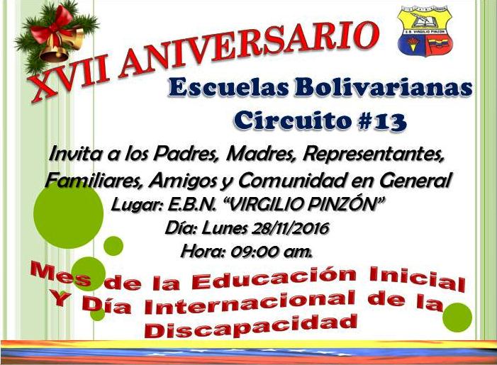 Aniversario Escuelas Bolivarianas
