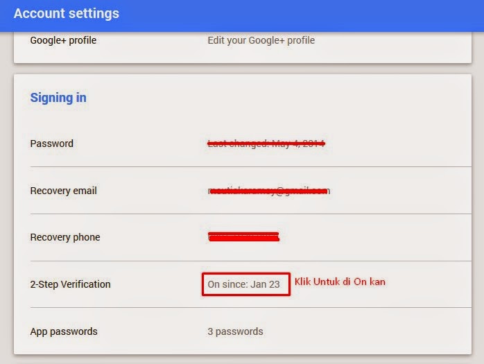 Setting Ulang Security Akun Gmail 
