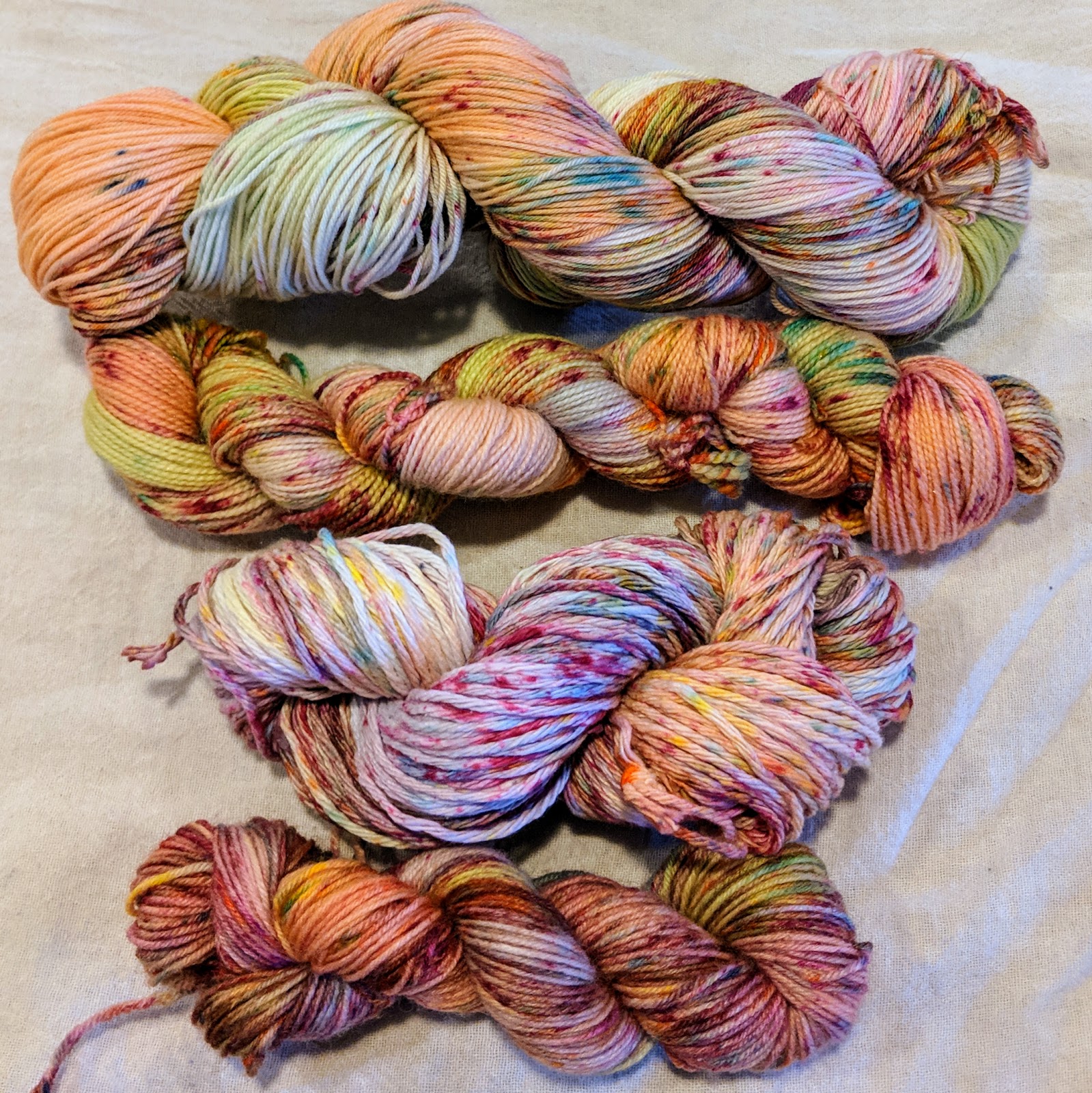 Speckle Dyeing Yarns... my process