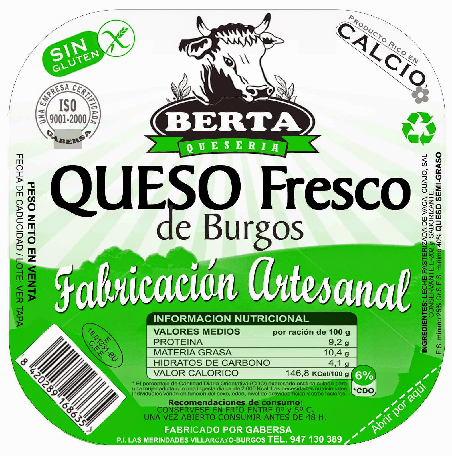 Ricardo DISEÑO ETIQUETAS QUESO BERTA