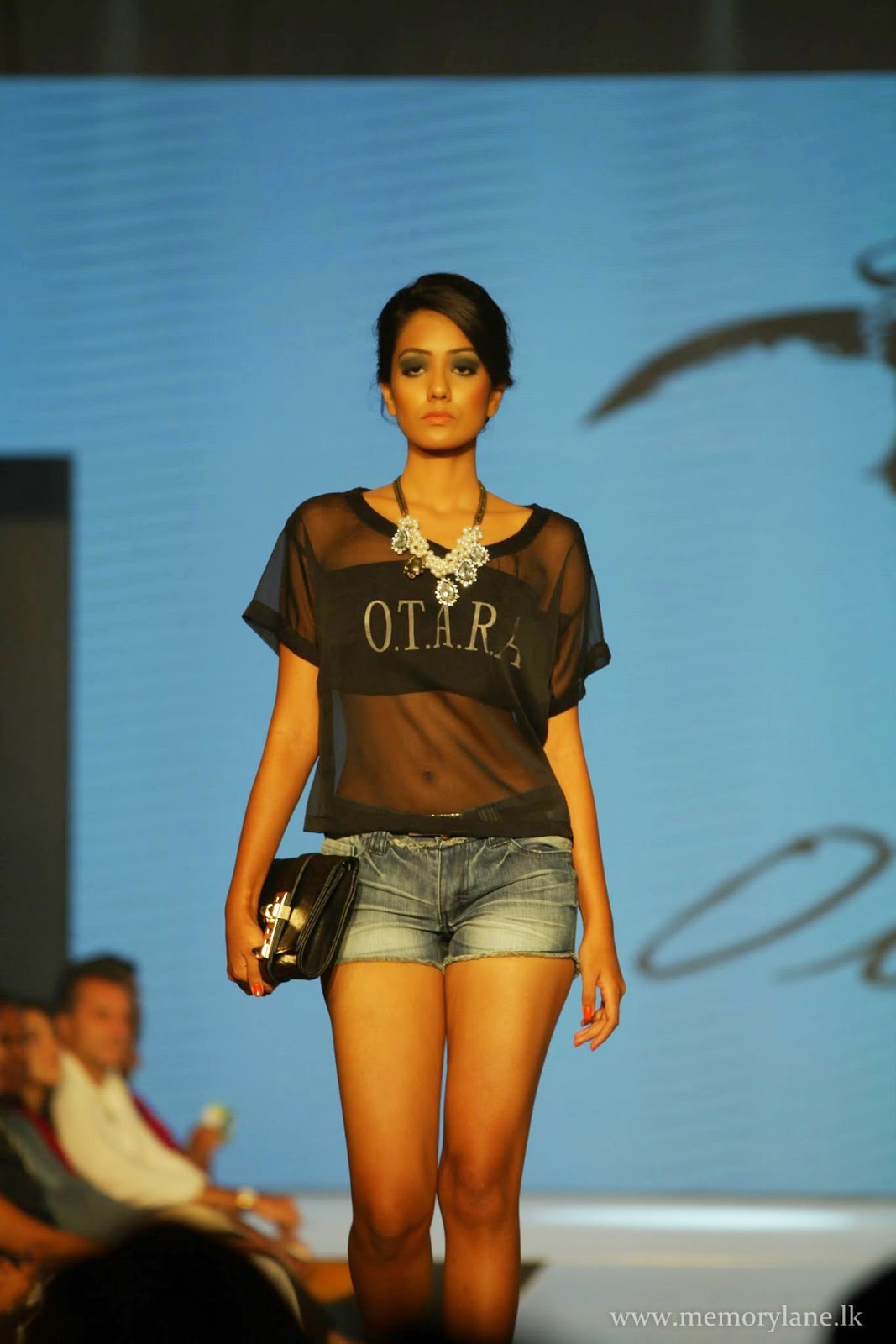 Lankan Stuffs Lankan model underwear visible through dress