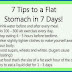 7 Tips to a Flat Stomach in 7 days