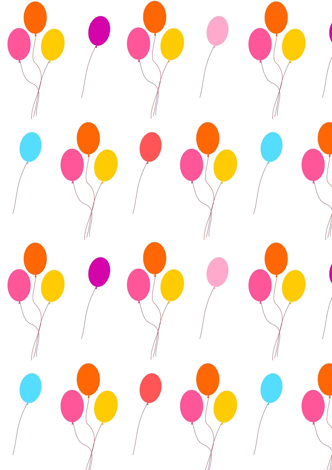 Free digital balloon scrapbooking paper - ausdruckbares Geschenkpapier - freebie