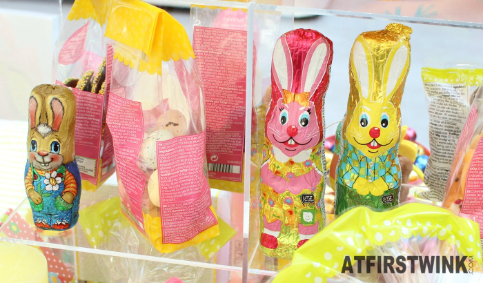 HEMA chocolate Easter bunnies with metallic wrapper