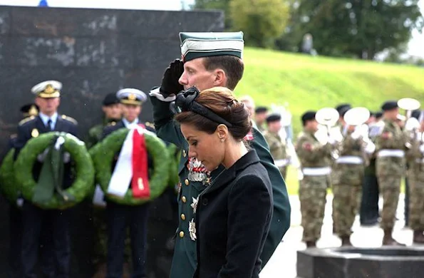 Prince Joachim of Denmark and Princess Marie of Denmark participates in Wreath-laying ceremony