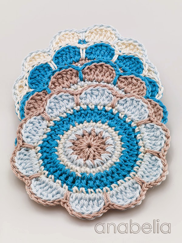 Spring Flowers coasters by Anabelia Craft Design