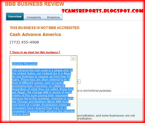 Is Cash Advance America Scam Company or Legit? Read Complaints and ...