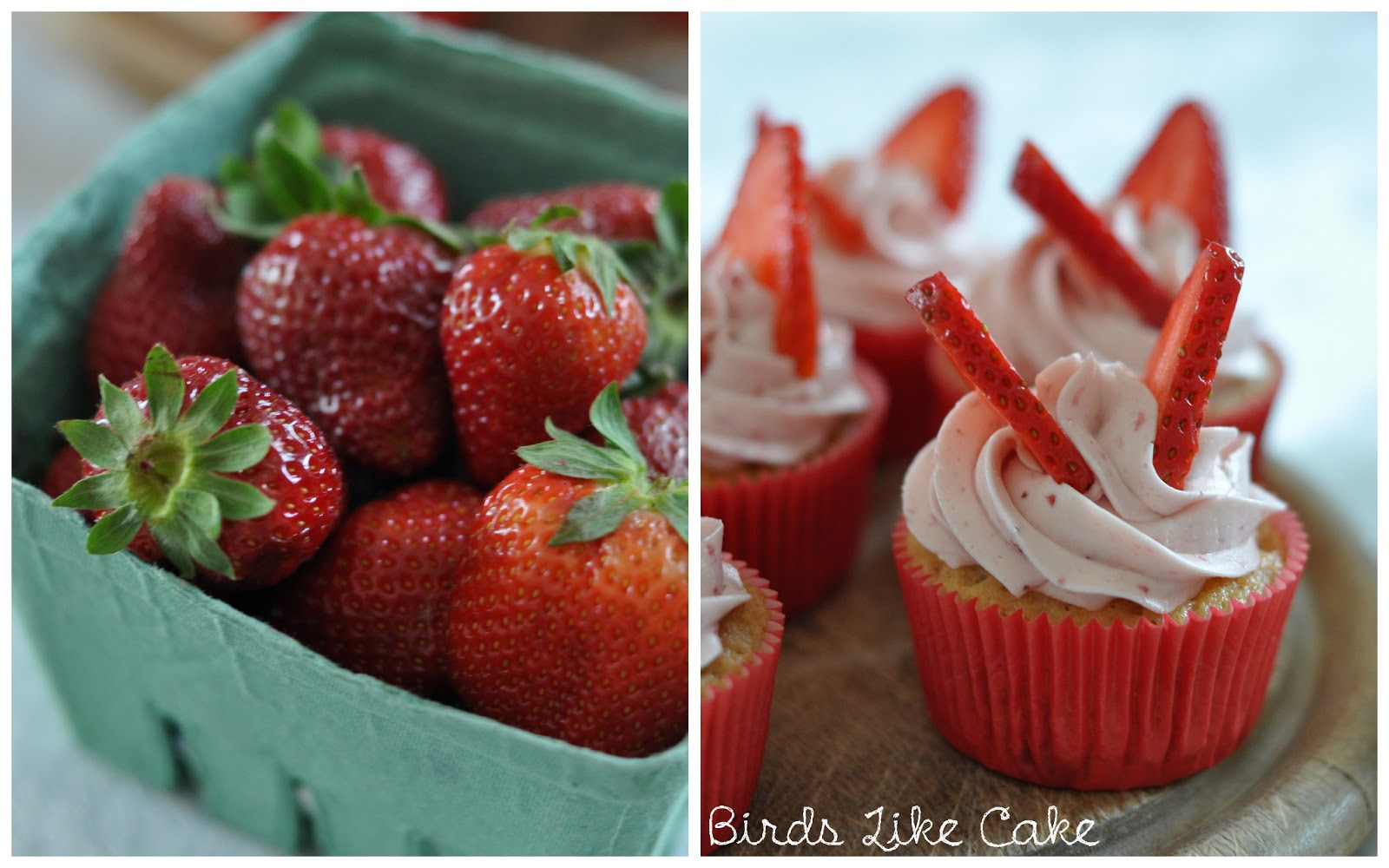 Erdbeer Cupcakes Mit Erdbeer Buttercreme — Rezepte Suchen