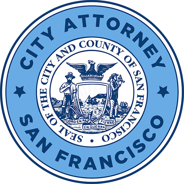 San Francisco City Attorney's Office's official seal. Dennis Herrera, City Attorney.