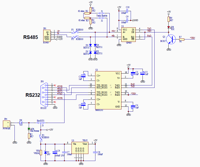 Схема rs485 ttl
