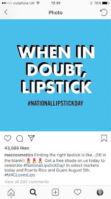 MAC celebrates National Lipstick Day