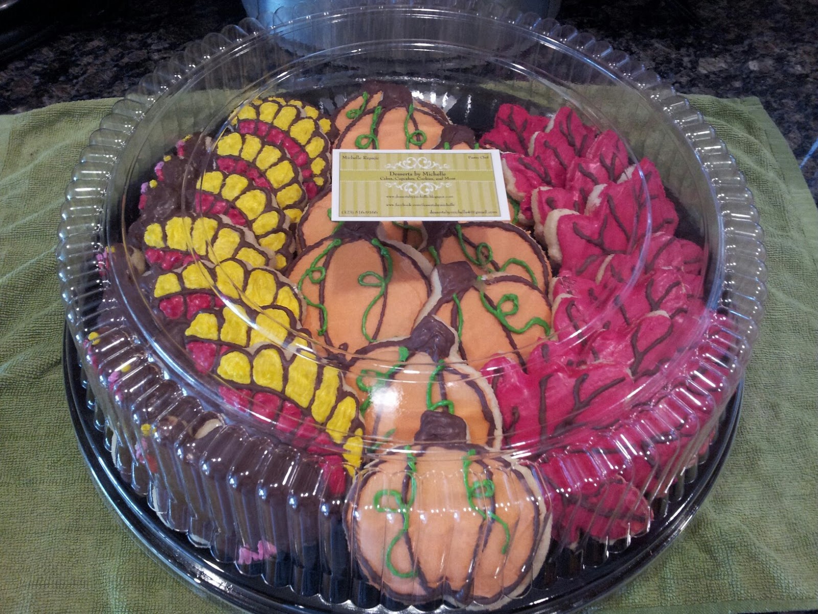 Desserts by Michelle: Thanksgiving Cookie Platter all ready to go!