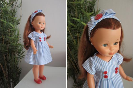 mis nancys mis peques y yo, vestido muñeca detalle