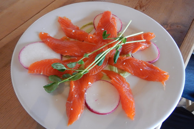 Fresh Catch Cafe Homer red salmon sashimi