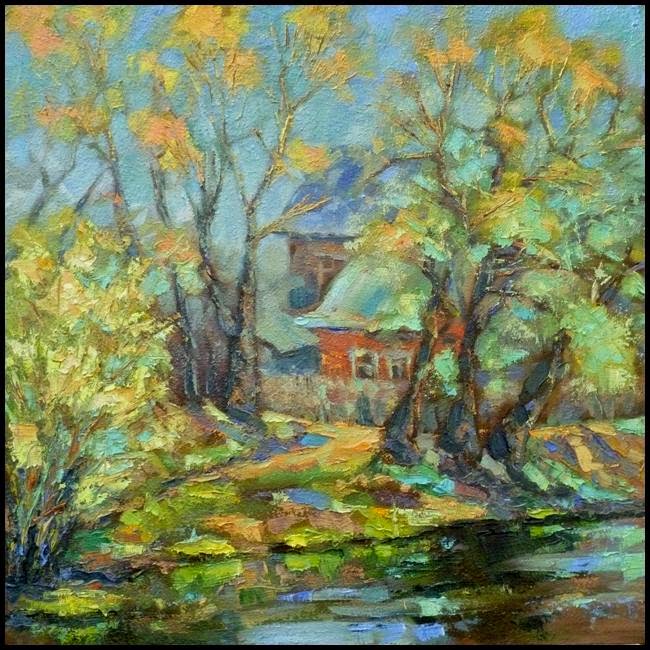 Ivan Krutoyarov. Paintings 2013. May. Bocharov pond