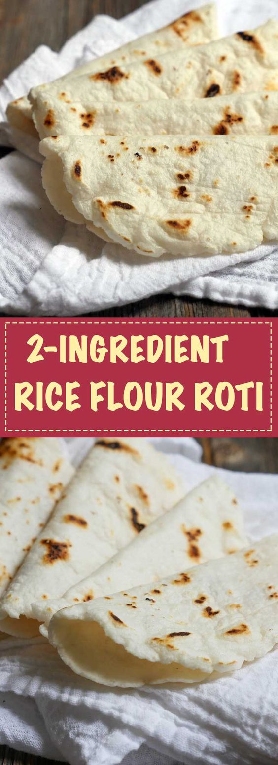 LOW CARB Rice flour roti/2 Ingredients