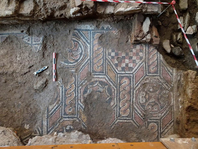 Mosaics found during metro excavation in Thessaloniki belong to large Roman villa