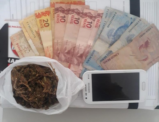 Polícia Militar prende traficante de drogas em Capim Grosso