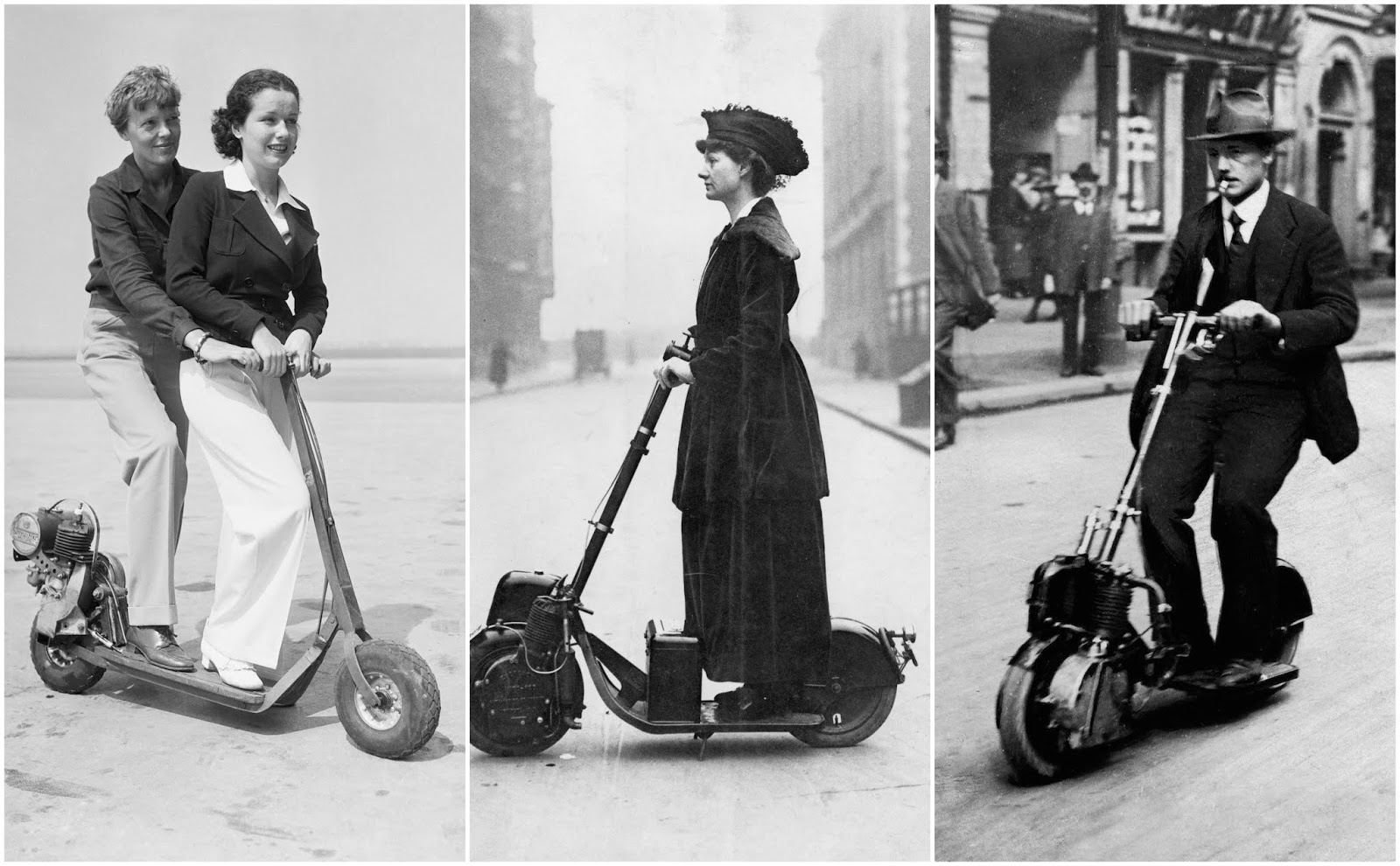 Awesome of People Around on Scooters From the Early Century ~ Everyday