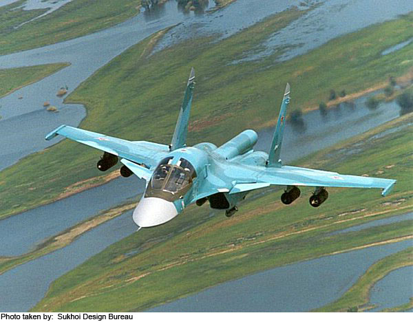 Su-34 Fullback Fighter-Bomber Aircraft