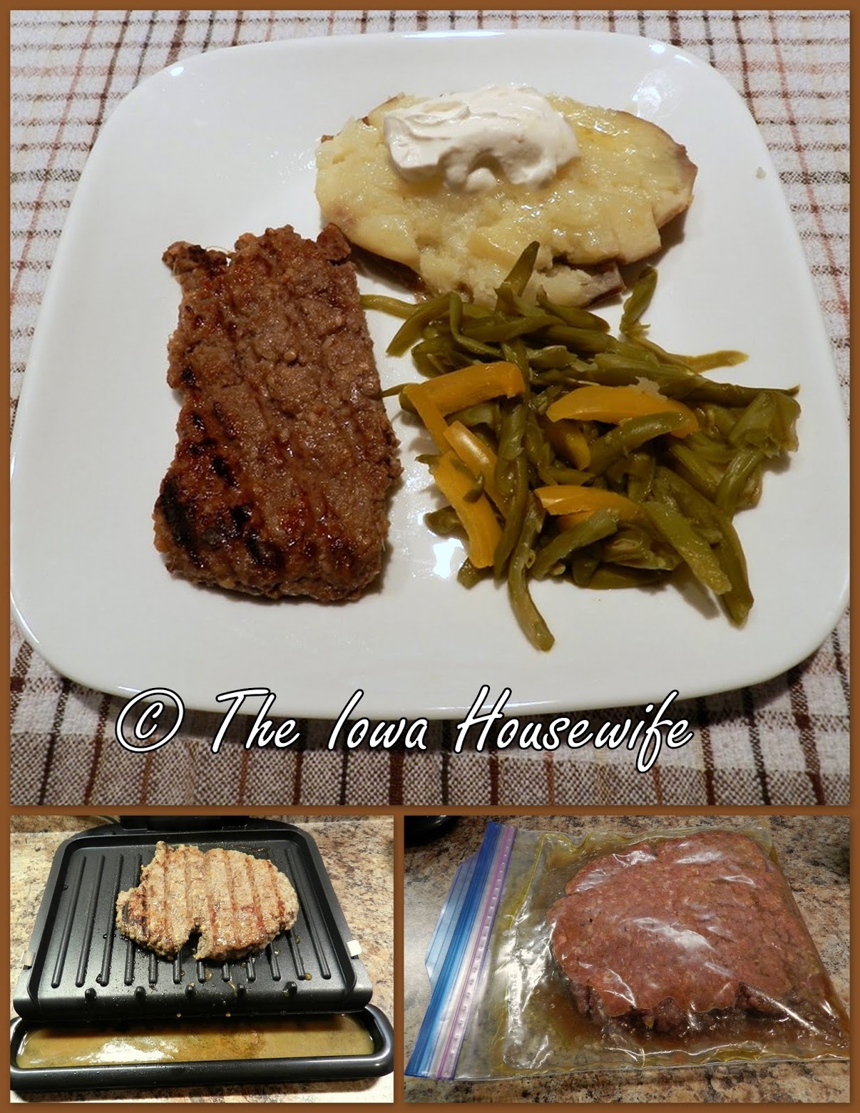 The Iowa Housewife: Grilled Minute Steaks on an Indoor Grill