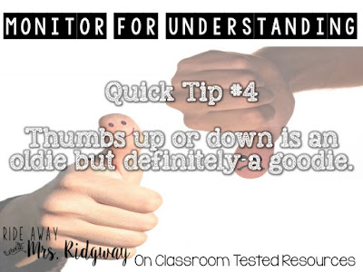 How To Monitor What Your Students Understand... | Classroom Tested ...