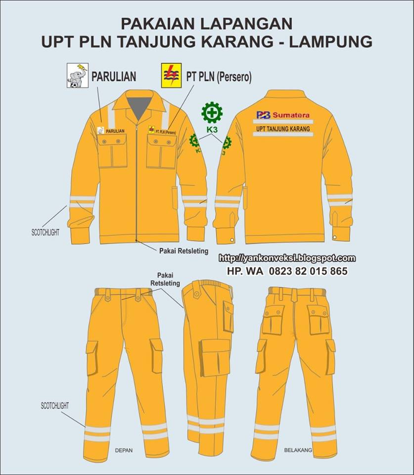 WEART PACK BAJU LAPANGAN  PT PLN