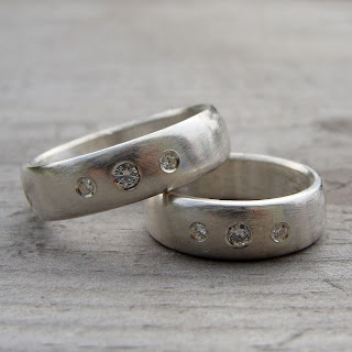 moissanite silver ring