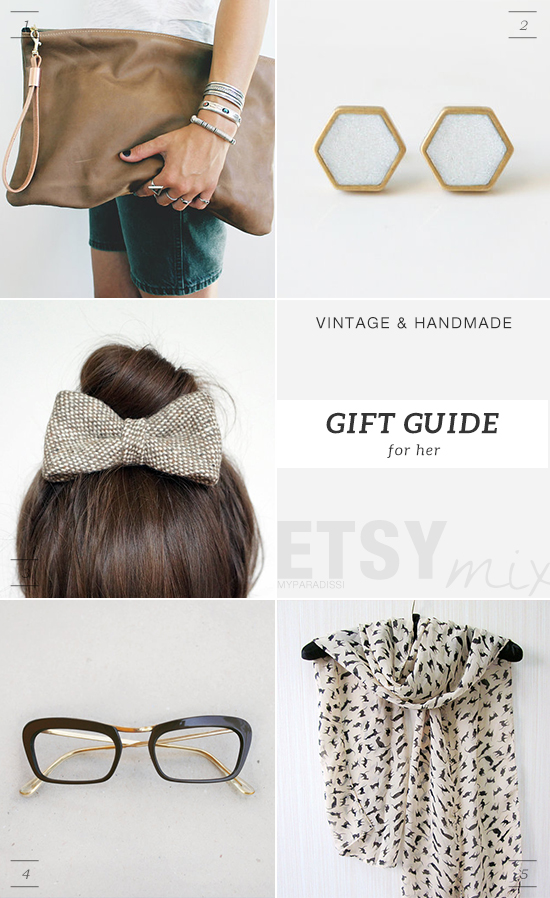 Vintage and handmade holidays gift guide from Etsy for women by My Paradissi