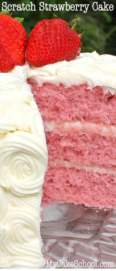 Strawberry Cake From Scratch