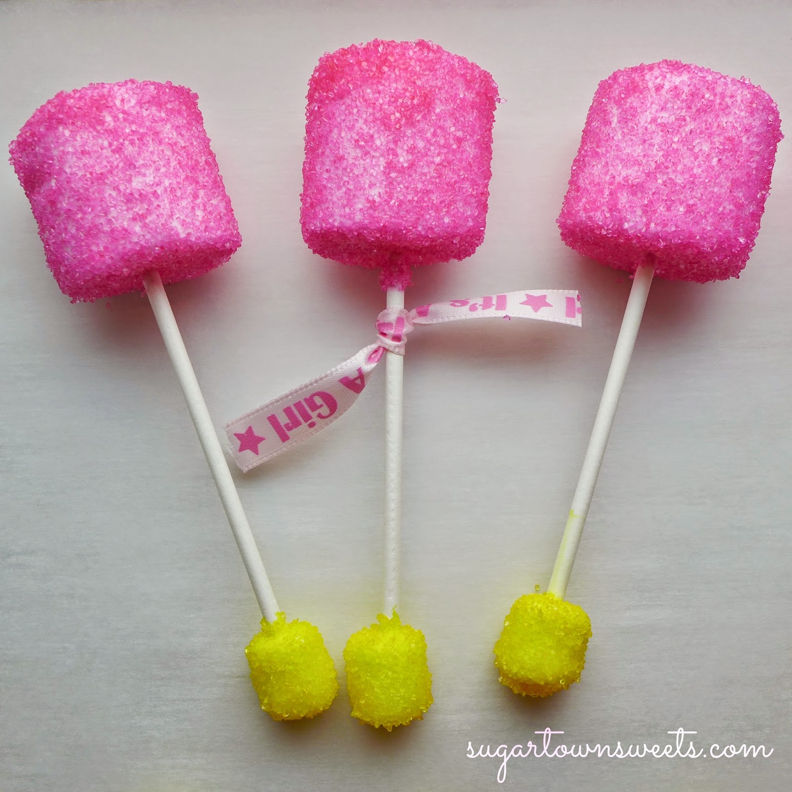 Sugartown Sweets Marshmallow Baby Rattles!