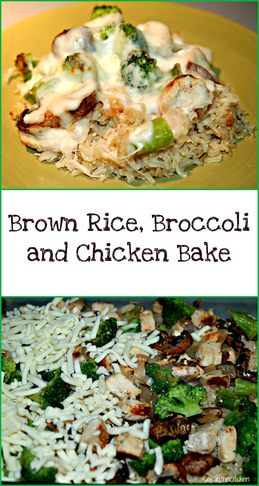 Brown Rice, Broccoli and Chicken Bake
