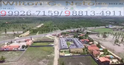 Imagem de localização. Nesta imagem mostramos a a localização do condomínio Res. Vilas de Santa Rita as margens da AL 101 Sul em Marechal Deodoro.