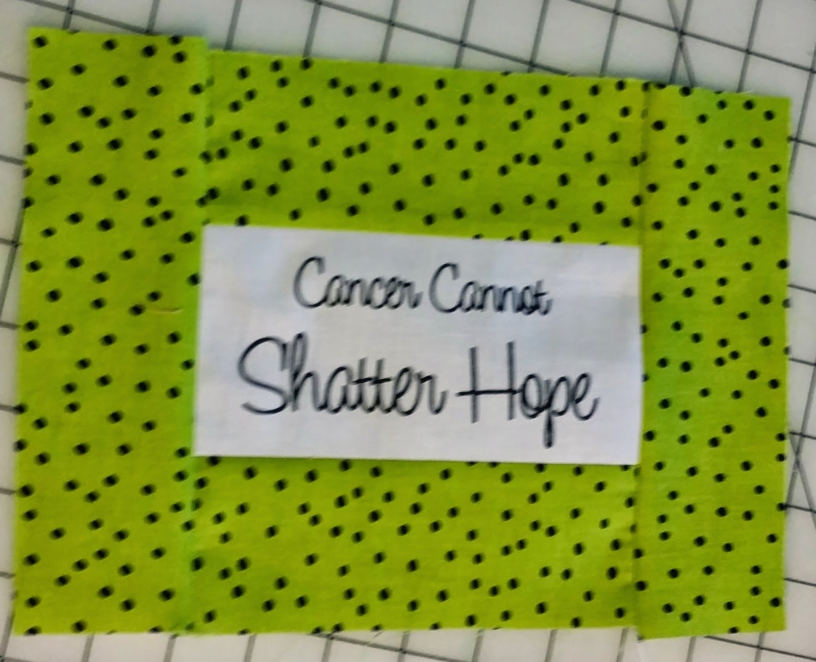 What Cancer Cannot Do Quilt