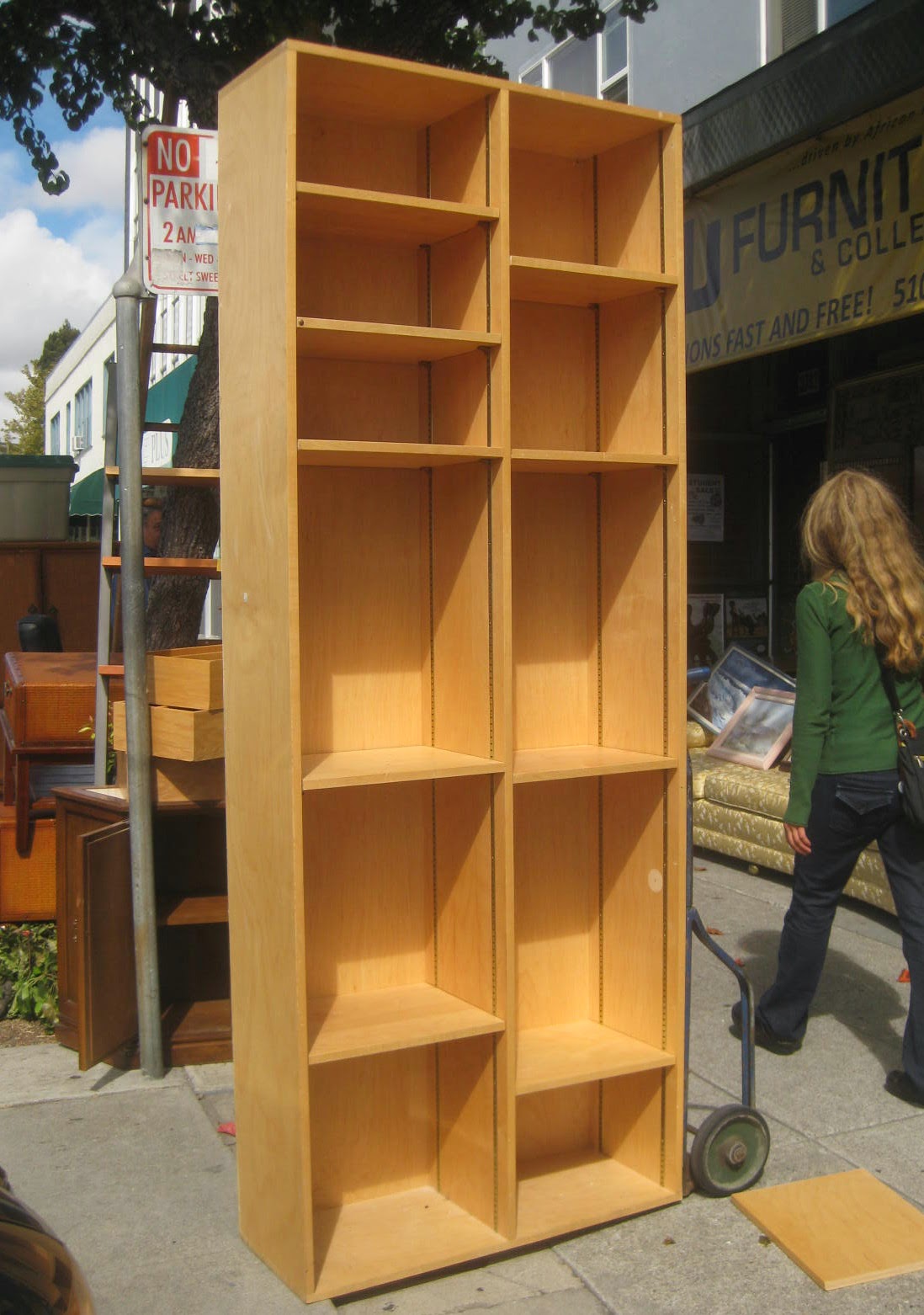 UHURU FURNITURE & COLLECTIBLES SOLD Tall Plywood Bookshelf 80