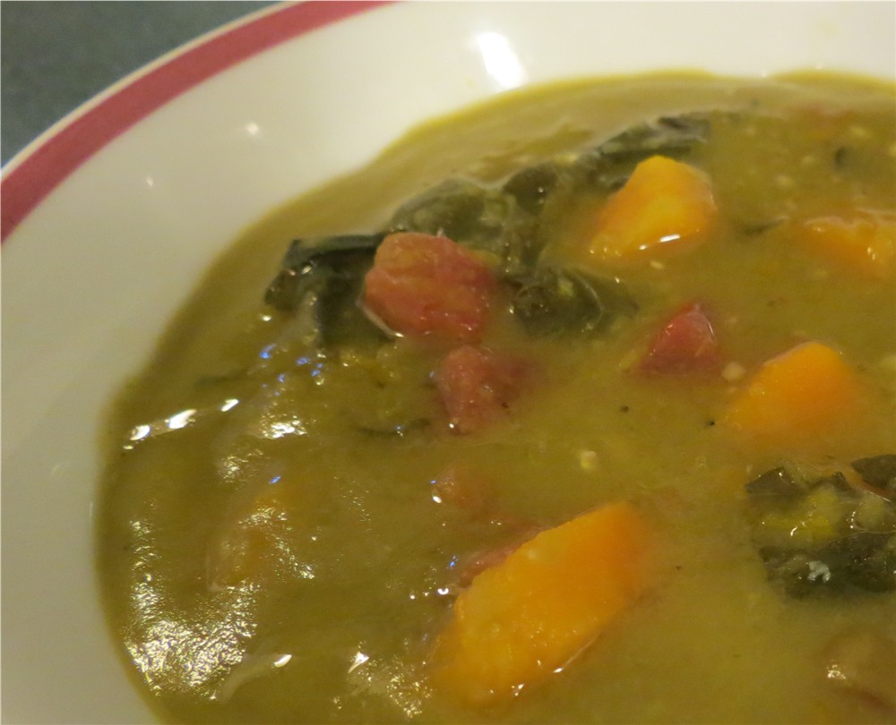 Just Veggin' Split Pea Soup with Squash