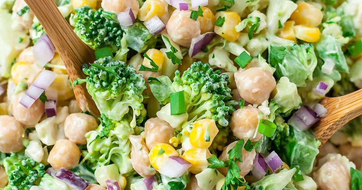 Chopped Cauliflower Broccoli Salad with Creamy Avocado Dressing - NEWS ...